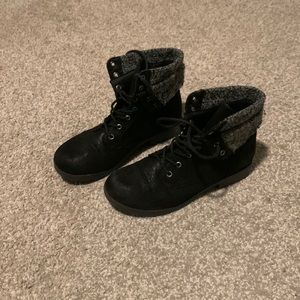 black boots